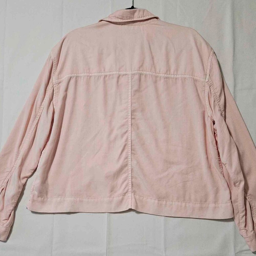 Gap Light Pink Button-Up Jacket With Front Pockets - image 4